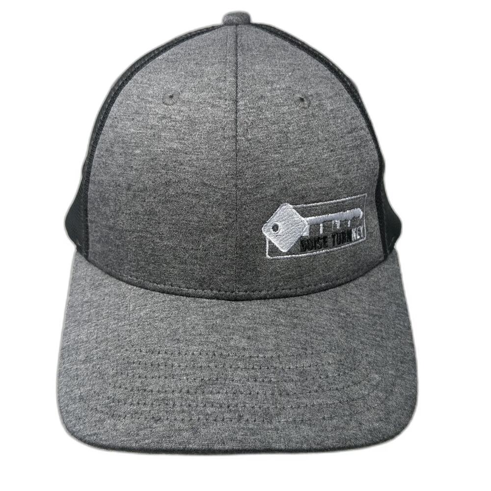 Cap America Baseball Cap Gray One Size Mesh Back Slideback Boise Turn Key Hat